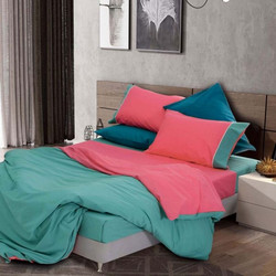 SB Home Σετ Σεντόνια Μονά 170x260cm Simi Coral