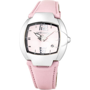 Chronotech Γυναικείο Ρολόι με Ροζ Δερμάτινο Λουράκι CT7305M-06