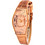 Chronotech Γυναικείο Ρολόι με Ροζ Χρυσό Δερμάτινο Λουράκι CT7932L-68