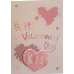 Κάρτα 3D Happy Valentine's Day 17x12εκ. H1-21267C