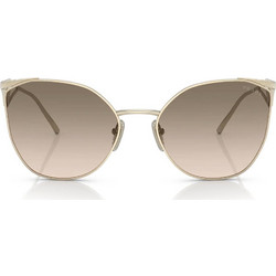 Prada PR 50ZS ZVN3D0 Γυναικεία Γυαλιά Ηλίου Πεταλούδα Μεταλλικά Ασημί με Καφέ Polarized Φακό