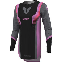 Μπλούζα Μηχανής Γυναικεία Thor Women's Launchmode Bleach Jersey Μαύρη-Μωβ
