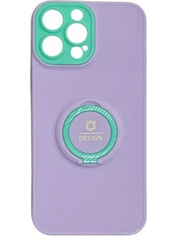 Θήκη με Ring και Camera Protection για iPhone 12 Pro, λιλά/τιρκουάζ