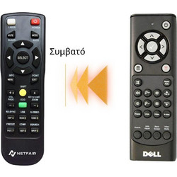 RMT-4350 Τηλεχειριστήριο για Projectors DELL - Plug & Play, Freeze, Zoom, Menu