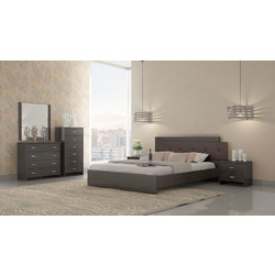 ΚΡΕΒΑΤΙ ΜΕΛΑΜΙΝΗΣ Νο 5 WENGE SAVVIDIS FURNITURE ΔΙΠΛΟ 160Χ200