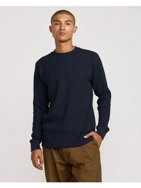 Men's Rvca Dayshift Thermal Ls MOODY BLUE