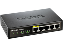 D-Link DGS-1005P Unmanaged L2 Switch με 5 Θύρες Ethernet 1Gbps