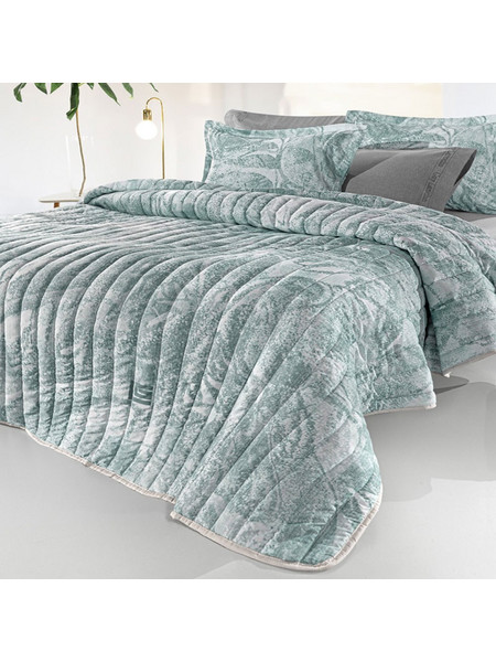 Παπλωματοθήκη Drama Mint Guy Laroche Υπέρδιπλo 225x245cm Βαμβάκι-Μικροφίμπρα