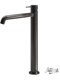 Μπαταρία Νιπτήρος Υψηλή ELLE 316 Black Brushed (PVD) 35016-411 LA TORRE