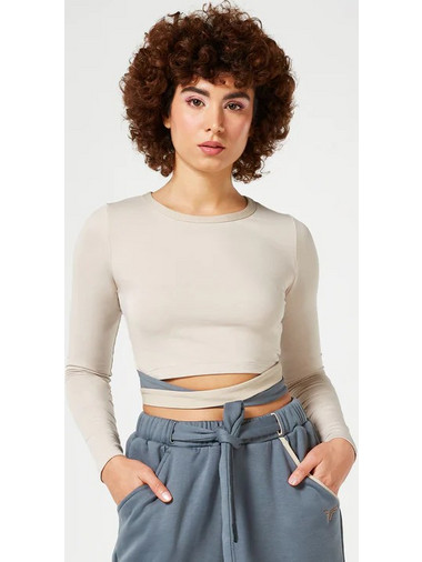 RETROGRADE CRISS CROSS TOP - SILVER LINING