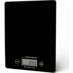 Esperanza Lemon Ψηφιακή Ζυγαριά Κουζίνας 1gr/5kg Black