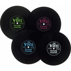 ΣΟΥΒΕΡ ΔΙΣΚΟΣ MusikBoutique Record Coasters Set 4 pcs
