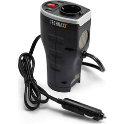 Power Inverter Αυτοκινήτου TechnaΧΧ TE85044085 - 200W - Μετατροπή 12V DC σε 230V AC - USB TE85044085