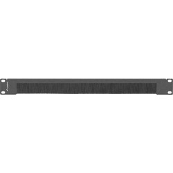 Lanberg Πάνελ Βούρτσας για Rack 19" Μαύρο