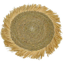 ECORA ΣΟΥΠΛΑ 32x32x42cm SEAGRASS ΦΥΣΙΚΟ 4τμχ