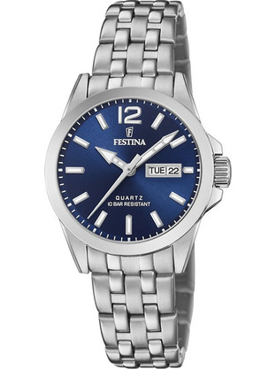 Festina Γυναικείο Ρολόι με Ασημί Μεταλλικό Μπρασελέ F20455/3