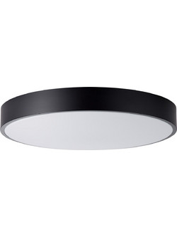 Φωτιστικό Οροφής Απλίκα Slimline Brilliant, με λαμπτήρα LED, τηλεχειριστήριο και διαστάσεις 49x49x8.5cm - Μαύρο