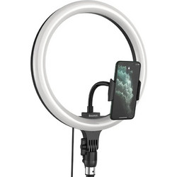 BASEUS φωτιστικό δαχτυλίδι LED CRZB12-B01, 12" χωρίς τρίποδα, μαύρο