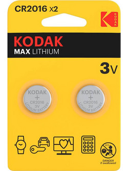 Kodak Max Lithium CR2016 2τμχ