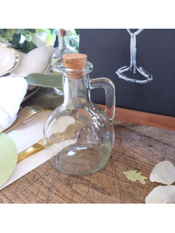 Beauty Home Μικρό μπουκάλι με φελλό Olivia O7,5x11,5cm - 175ml