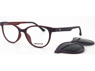 Moritz MZ21913 QM08 Ανδρικός Σκελετός Γυαλιών Οράσεως με Clip-On Κοκάλινος Καφέ