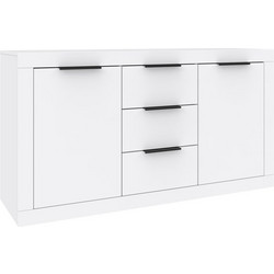 Μπουφές Doha pakoworld σε λευκή απόχρωση 150x45x80.5εκ