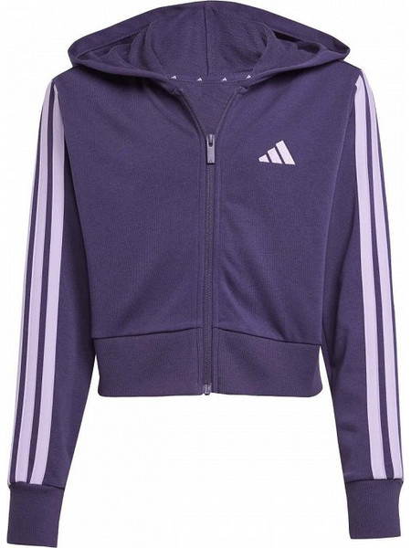 Adidas Παιδική Ζακέτα Φούτερ με Κουκούλα και Φερμουάρ Μωβ JY4985