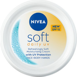 Nivea Soft Daily UV Face & Body Cream SPF15 100ml