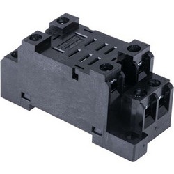 ΒΑΣΗ ΡΑΓΑΣ 2P ΓΙΑ RELAY ΜΕΣΑΙΟ JQX-13 ΜΑΥΡΗ PTF08A-E DQN (ΣΕΤ ΜΕ 10)