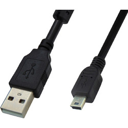 ΚΑΛΩΔΙΟ USB 2.0 A/M MINI B/M 5m ΔΕΔΟΜΕΝΩΝ 5PIN HIGH SPEED ΜΑΥΡΟ BAG PLY (ΣΕΤ ΜΕ 5)