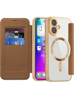 Techsuit - Smartmag Book Case - Iphone 17 - Brown