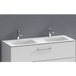 Karag ELOISE 120v2 Ένθετος Νιπτήρας Μπάνιου Πορσελάνης 120x46x16cm Λευκός