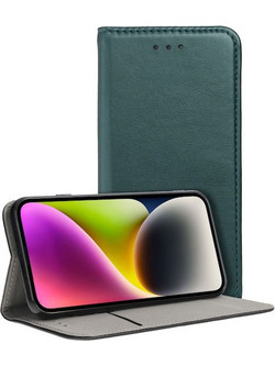 Θήκη OEM Smart Magnet για Apple iPhone 16 Plus Flip Cover Dark Green
