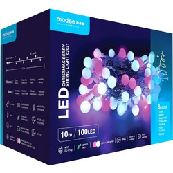 Modee Lighting 100 Χριστουγεννιάτικα Λαμπάκια LED Ροζ & Ψυχρά Λευκά 10m