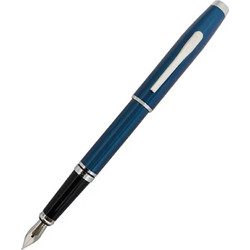 Cross Coventry Blue Lacquer with Polished Chrome Trim Πένα/ Fountain Pen - Fine Nib AT0666-9FS