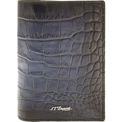 S.T. Dupont Atelier μπλε δερμάτινη Θήκη Διαβατηρίου 5cc 190379