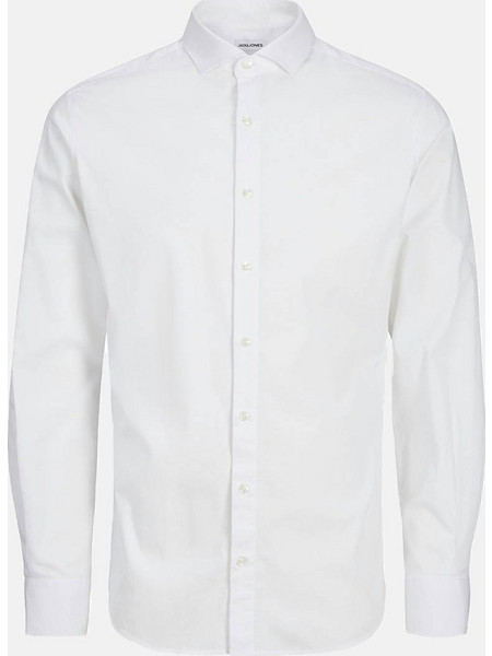 JACK&JONES JJEAXEL STRETCH SHIRT LS NOOS JNR 12269870-WHITE White
