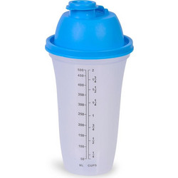 Σέικερ Φραπέ Πλαστικό Μπλε 500ml