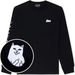 Μπλούζα μακρυμάνικη Lord Nermal L/S Pocket Tee RIPnDIP Μαύρο