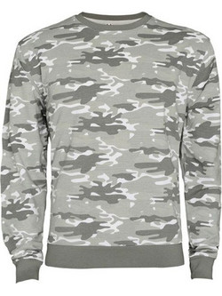 Roly Ανδρικό Φούτερ CF1031 Grey Camo