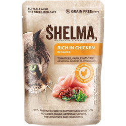 Shelma Adult Grain Free with Chicken, Tomato & Herbs in Gravy 85gr
