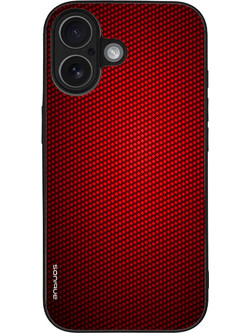 Sonique Carbon Series Back Cover Red (iPhone 17)