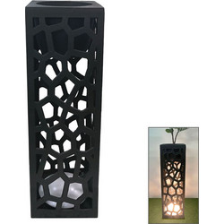 MarHome Κασπώ Fiberclay Μαύρο 36x36x120cm