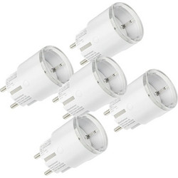 Σετ 5 έξυπνων πριζών Shelly Plug S MTR Gen3 12A (λευκό) PlugSMTRgen3x5