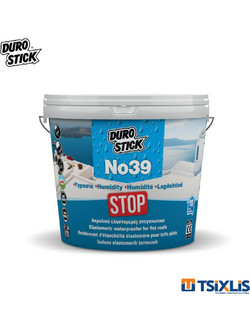 Durostick No39 Ελαστομερές Επαλειφόμενο Ακρυλικό Μονωτικό Στεγανωτικό Ταράτσας & Κεραμιδιών Κεραμιδί 5kg