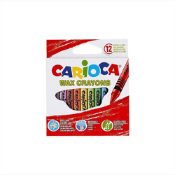 Carioca Wax Crayons Maxi Κηρομπογιές Σετ 12τμχ