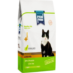 PawPaw Adult Sterilised with Salmon 15kg