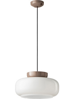 Ferroluce Maracana C2743 Light Brown Κρεμαστό Φωτιστικό Οροφής Μονόφωτο Λευκό 8056598475906