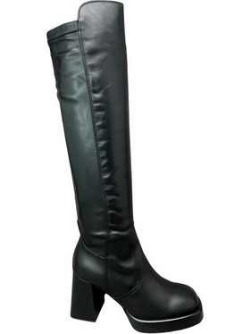 Μπότες Γυναικείες Δέρμα smart steps 2BEA300-NERO