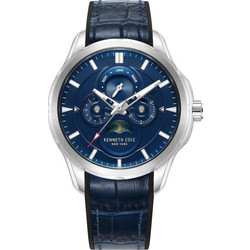 Kenneth Cole Modern Dress Ανδρικό Ρολόι με Μπλε Δερμάτινο Λουράκι KCWGQ0015806
